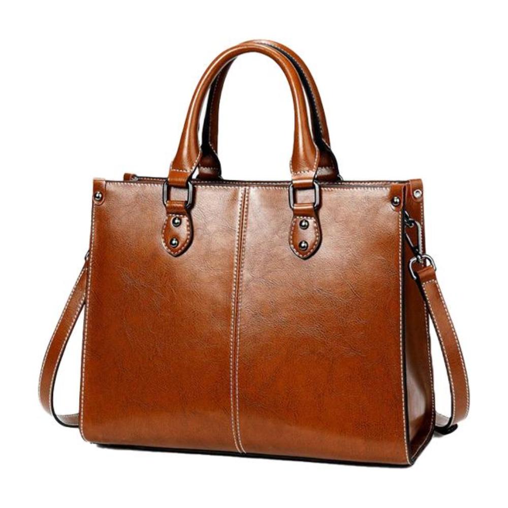 Elegant | From Work to Evening Out — Leather Tote Bag