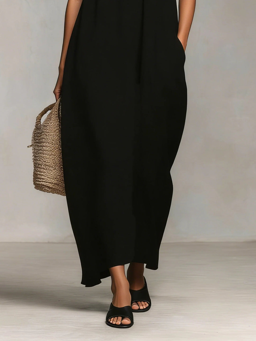 Mirelle™ | Maxi Dress with Colour Blocks and Spaghetti Straps