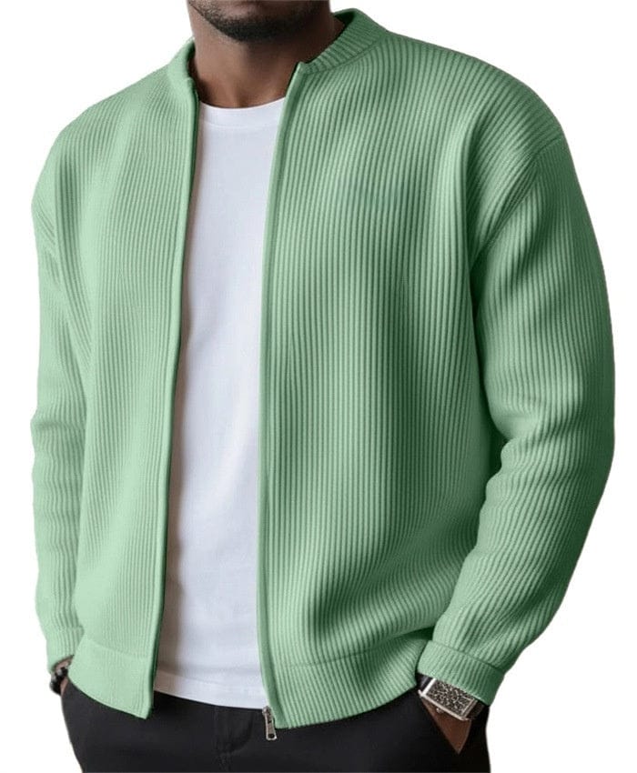 Men’s Ribbed Zip-Up Cardigan