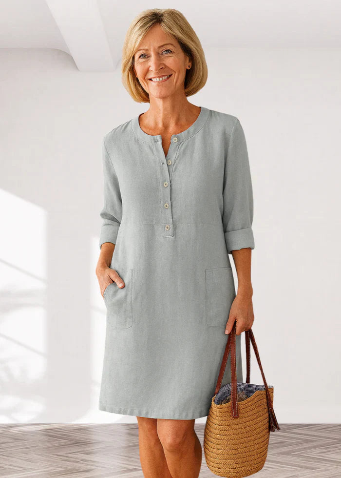 EVI | Casual women's dress with a relaxed fit and timeless look for everyday wear