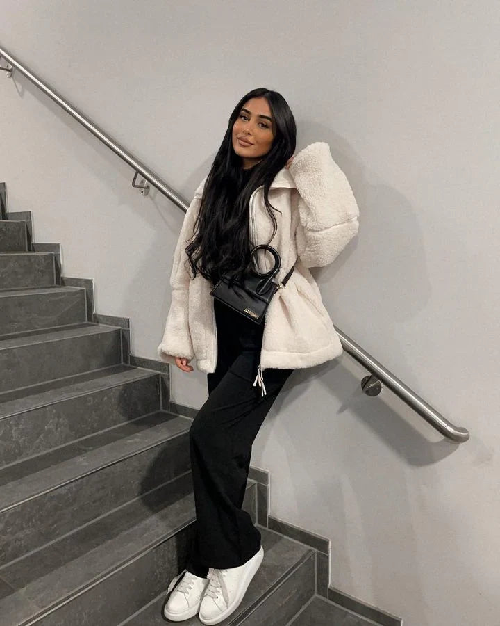 Women’s Zip-Up Teddy Jacket