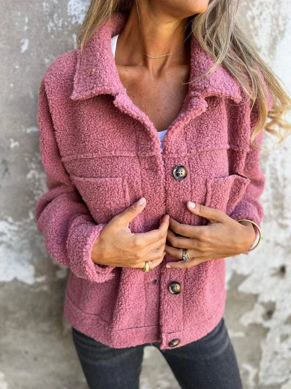 Women’s Button-Up Teddy Jacket