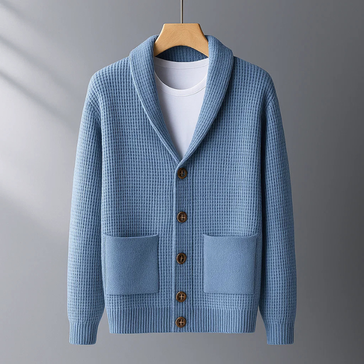 Men’s Cashmere Shawl-Collar Cardigan