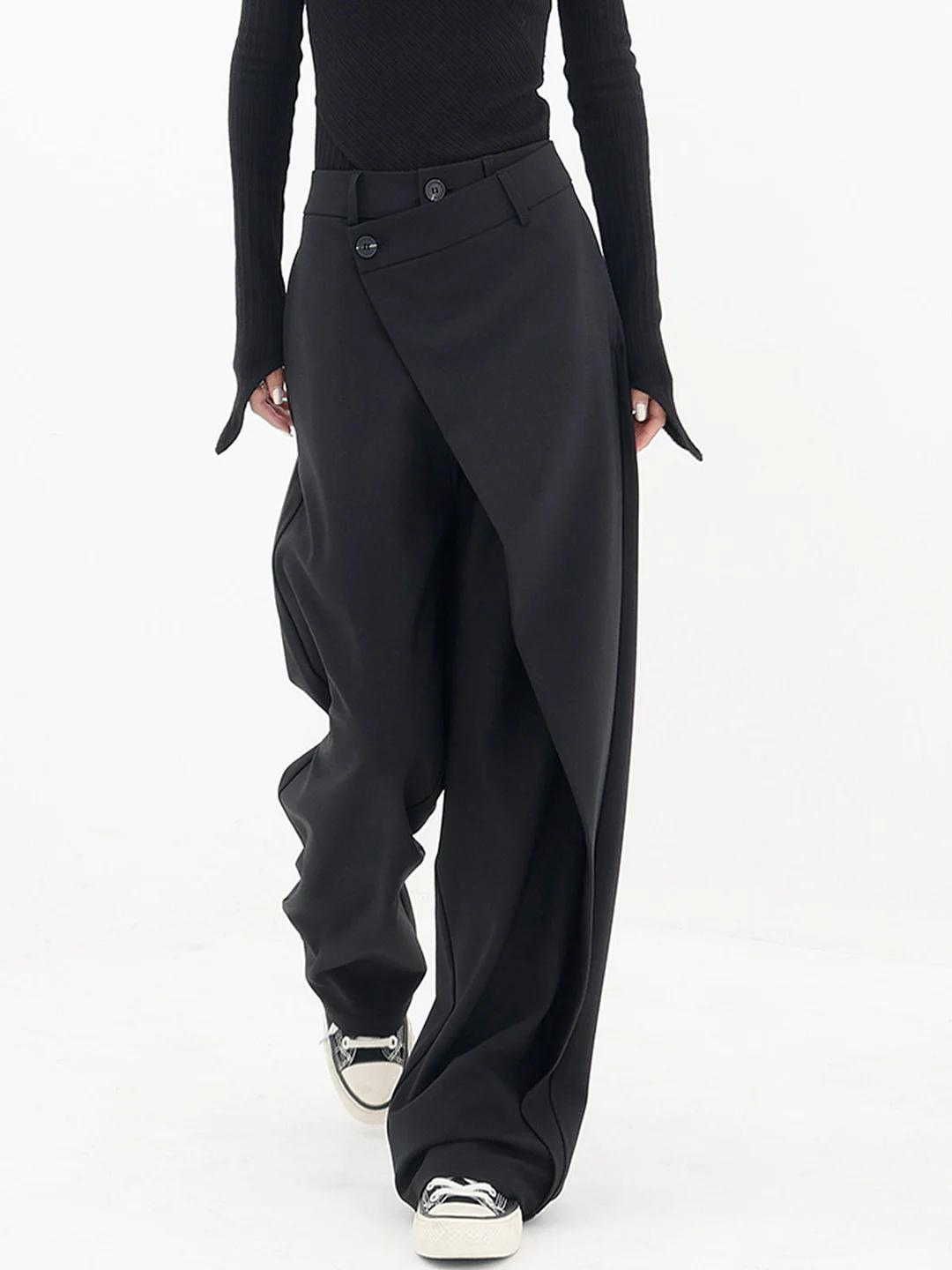 Women’s Asymmetric Wide-Leg Trousers