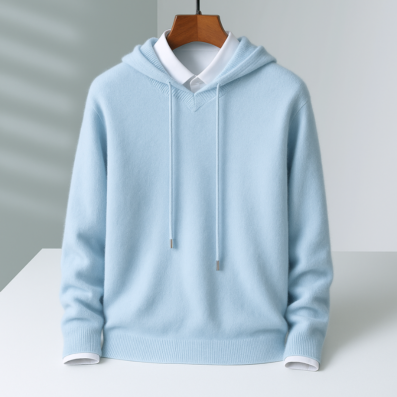 Men’s Cashmere Knitted Hoodie