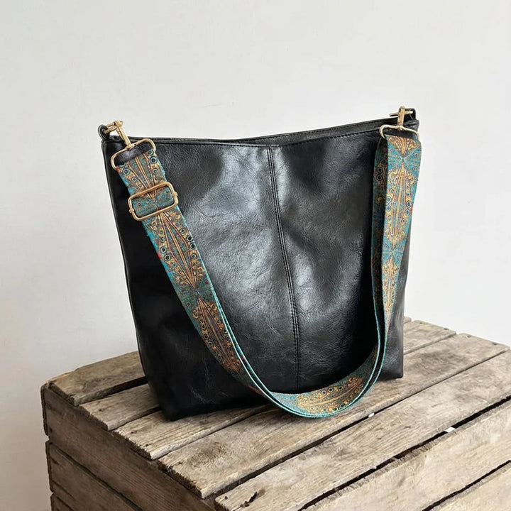 Chelsey | Spacious and Organized — Leather Work Bag with Compartments