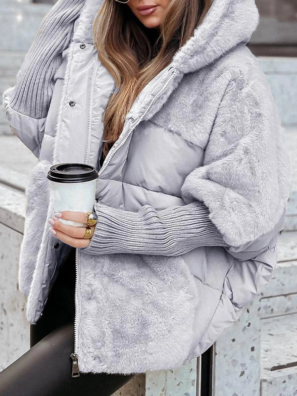 Women’s Faux-Fur Panelled Puffer Jacket