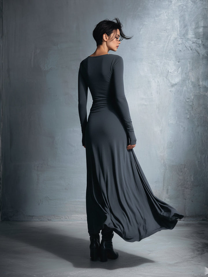 Gabriella | Long Dress with Side Knot