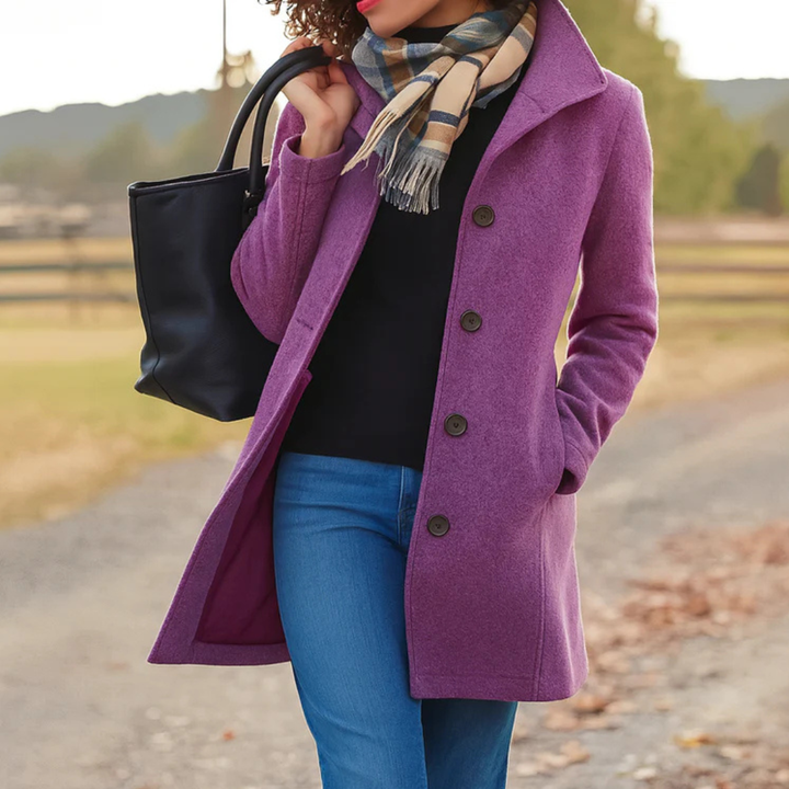 Women’s Single-Breasted Longline Coat