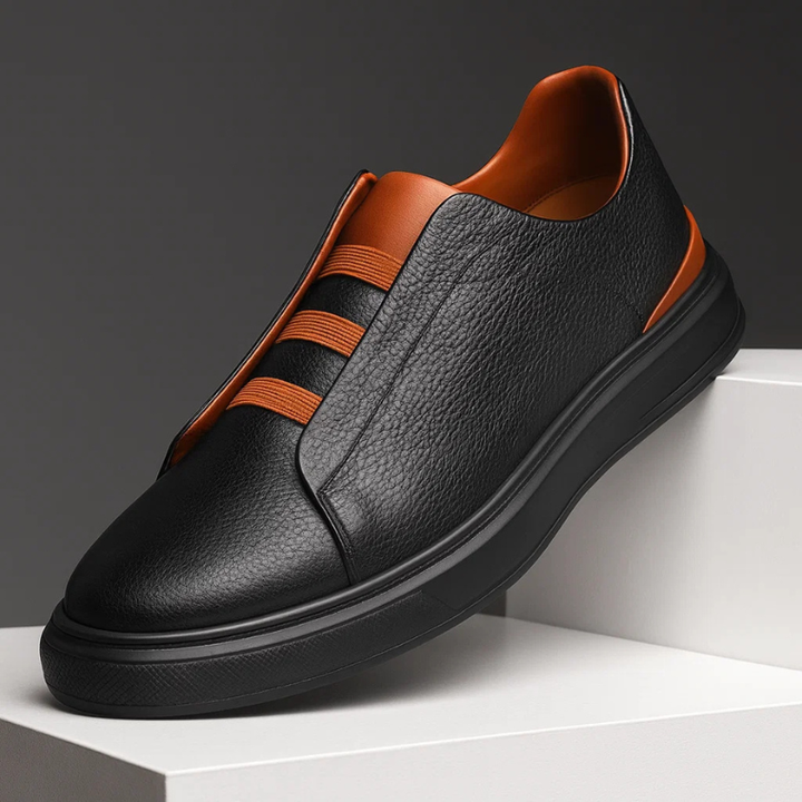 Men’s Leather Slip-On Trainers