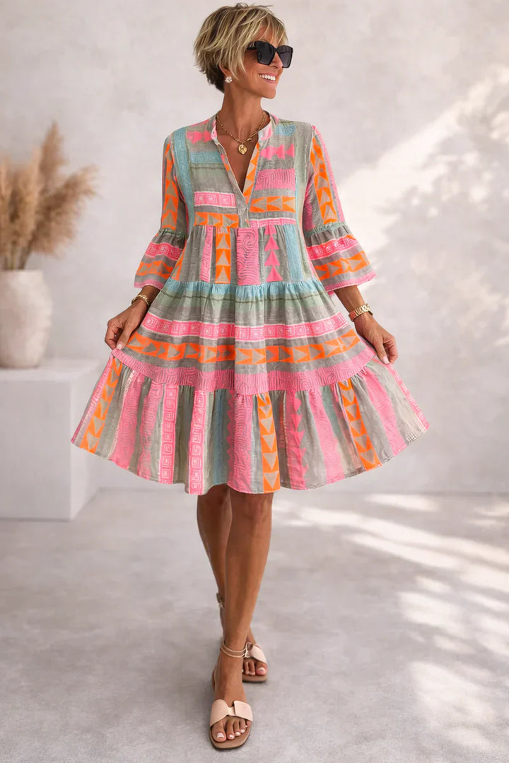 NOVA | Vibrant Midi Dress with Airy Comfort for the Weekend