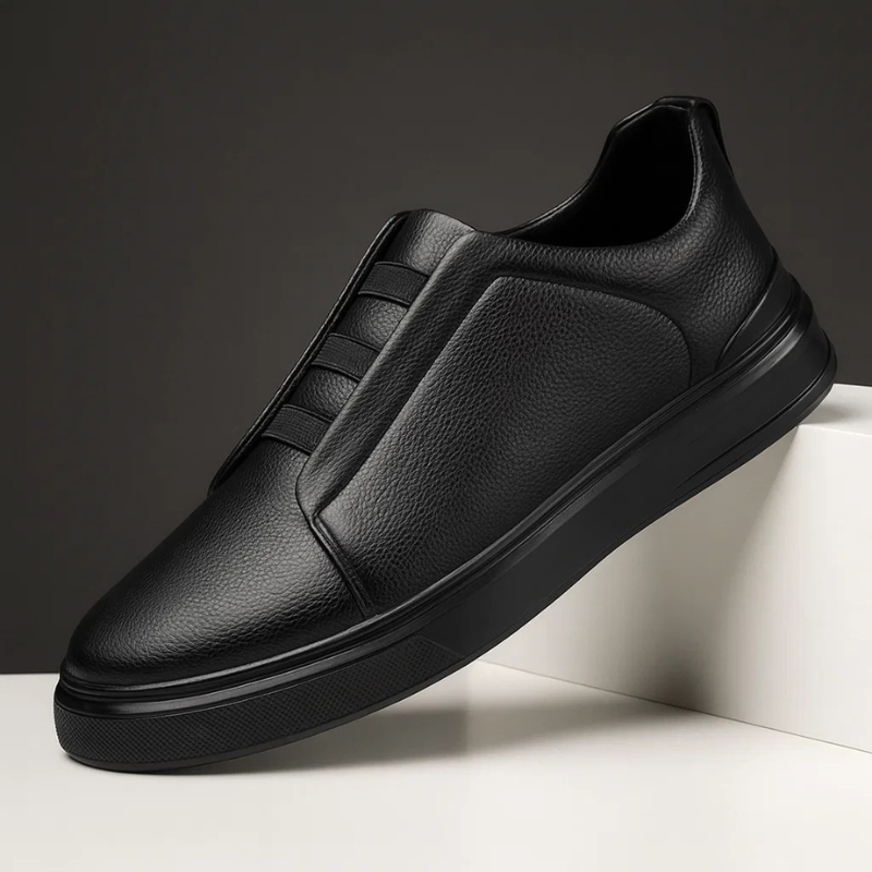 Men’s Leather Slip-On Trainers