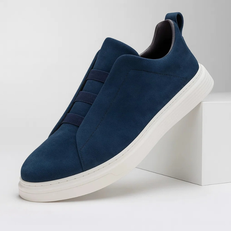 Men’s Suede Slip-On Trainers