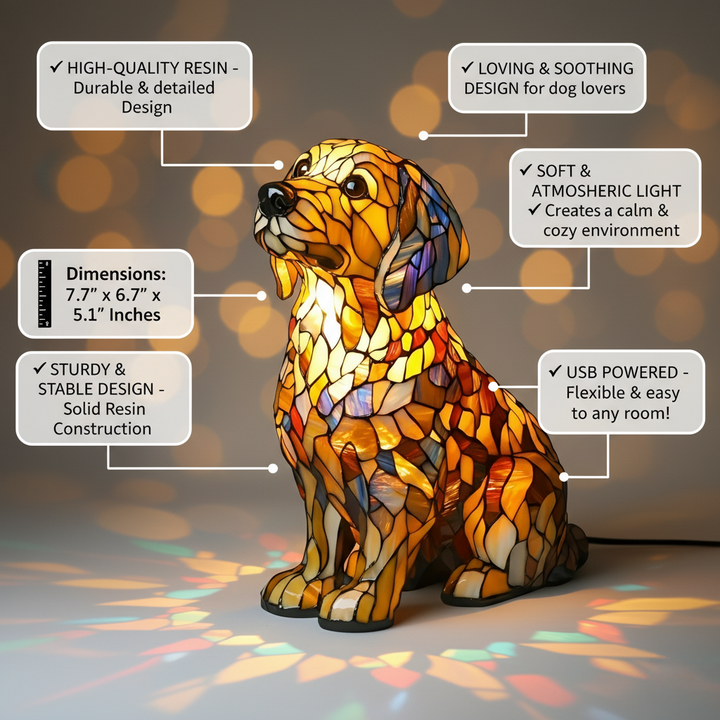 Lily of the Spiritual Golden Retriever Figurine