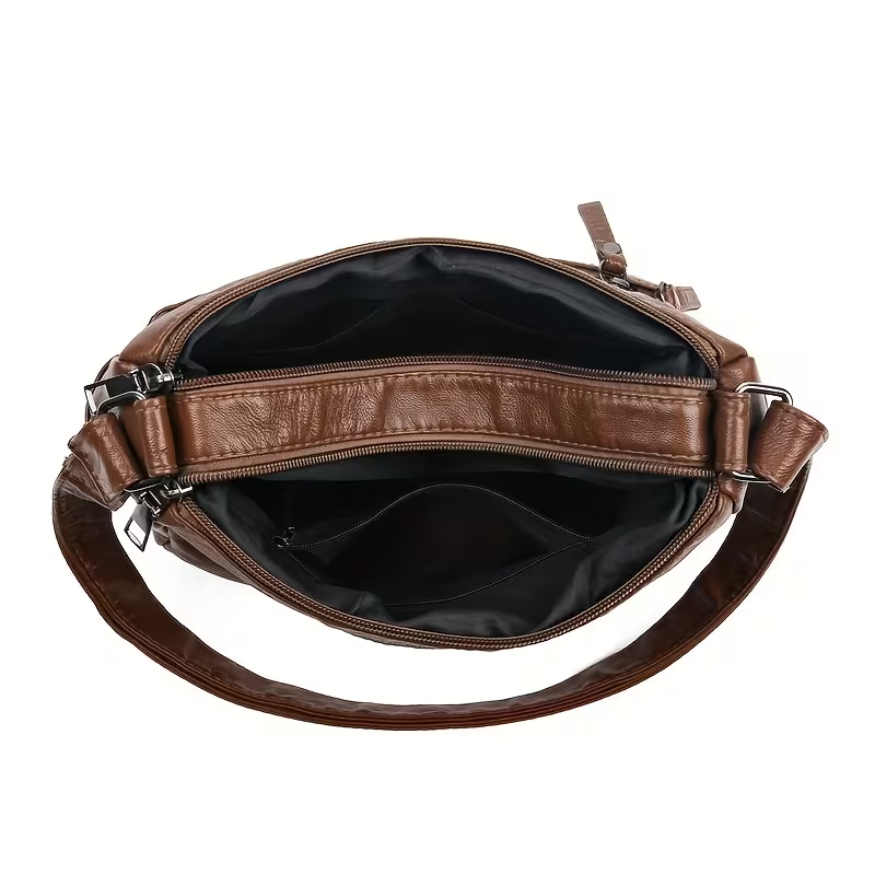 Elara | Everything in, nothing forgotten — Spacious Leather Shoulder Bag