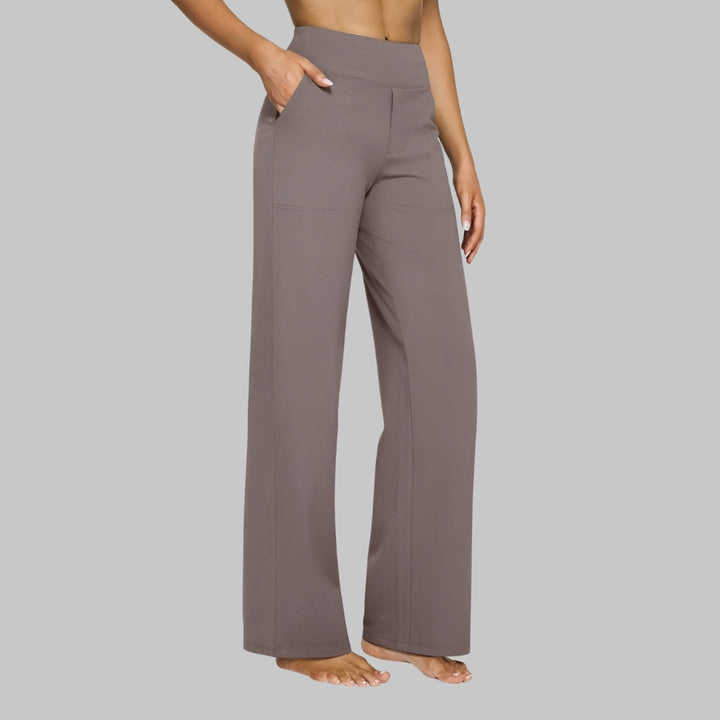 Women’s High-Waisted Stretch Wide-Leg Trousers