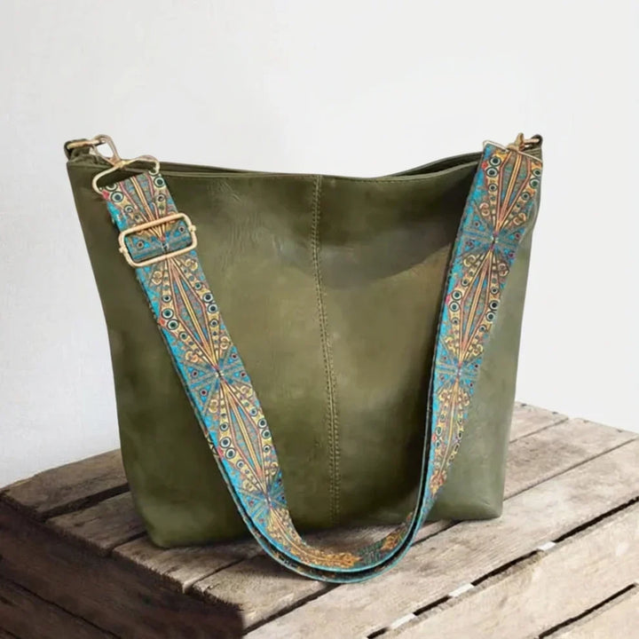Chelsey | Spacious and Organized — Leather Work Bag with Compartments