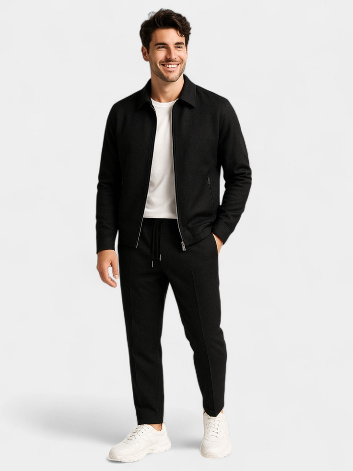 Men’s Slim-Fit Smart Jacket & Trouser Set