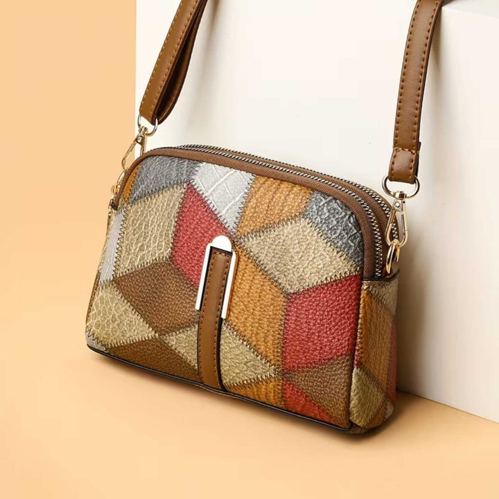 Sofia | Striking and Unique — Leather Mini Bag with Color