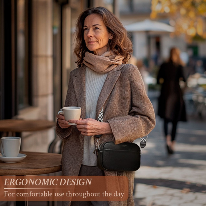 Bella | From Work to Evening Out — Elegant Leather Shoulder Bag