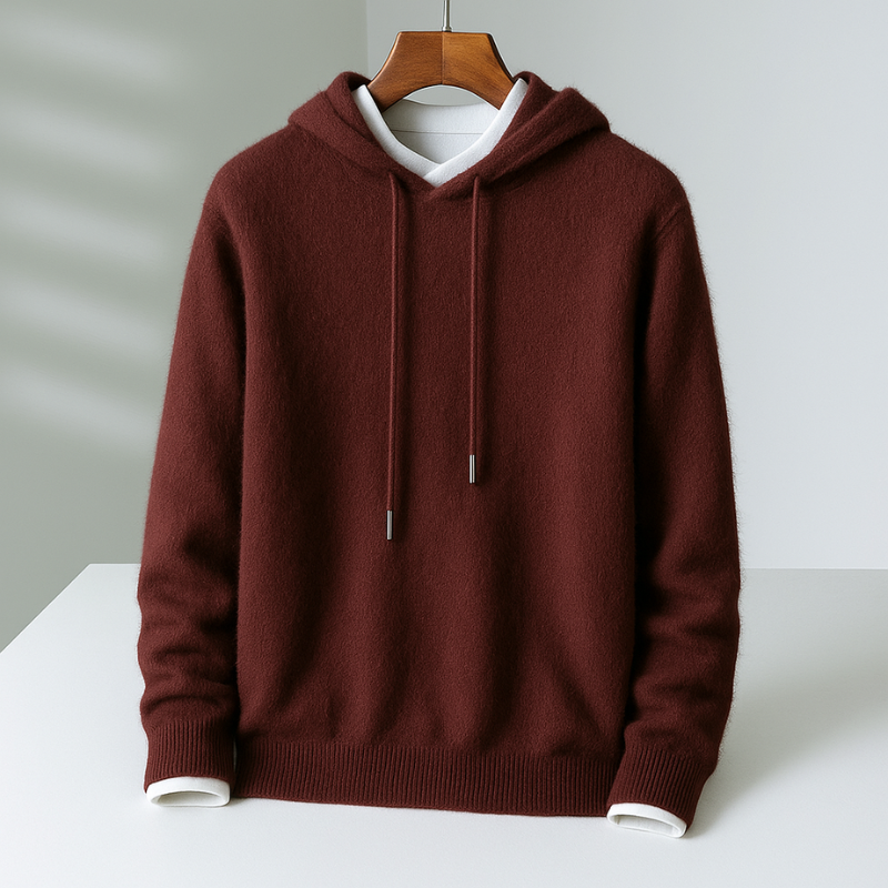 Men’s Cashmere Knitted Hoodie