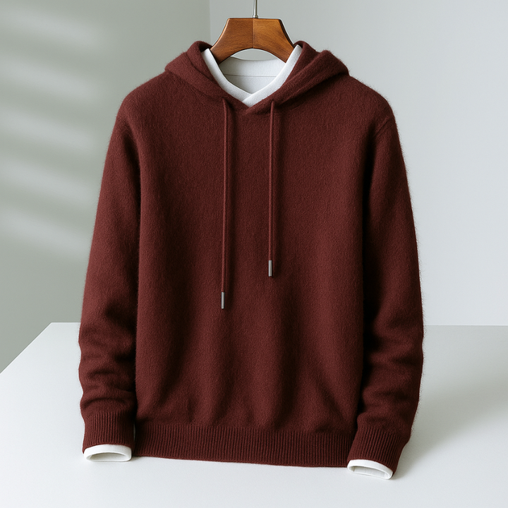 Men’s Cashmere Knitted Hoodie