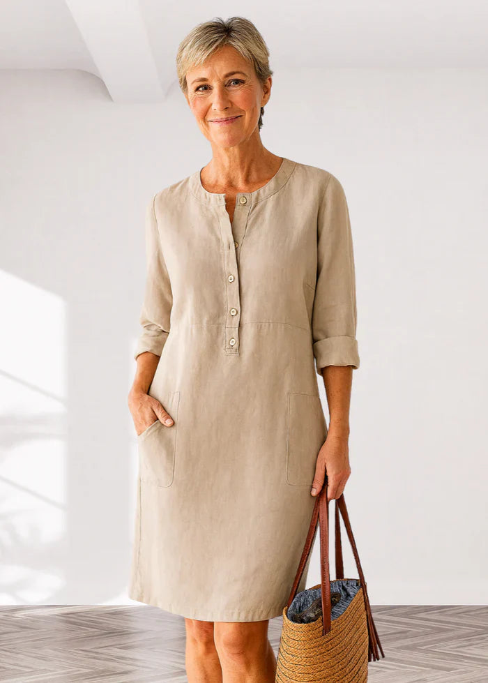 EVI | Casual women's dress with a relaxed fit and timeless look for everyday wear