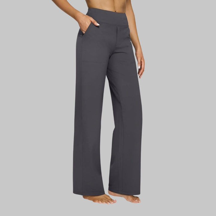 Women’s High-Waisted Stretch Wide-Leg Trousers