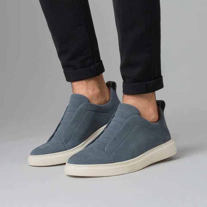 Men’s Suede Slip-On Trainers
