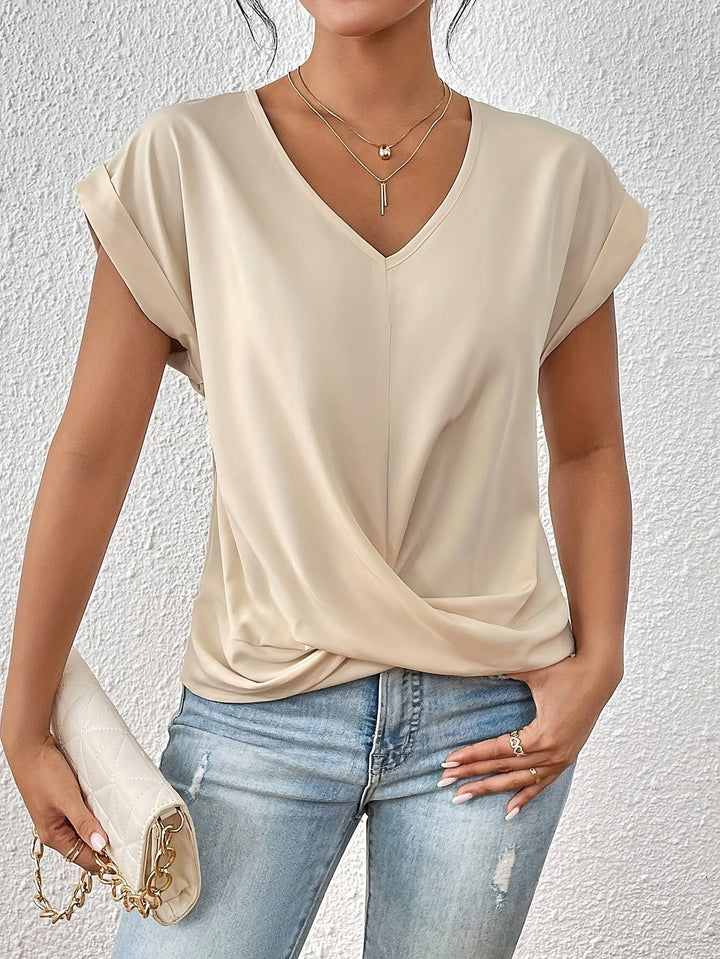 Women’s Casual Sweetheart-Neck T-Shirt