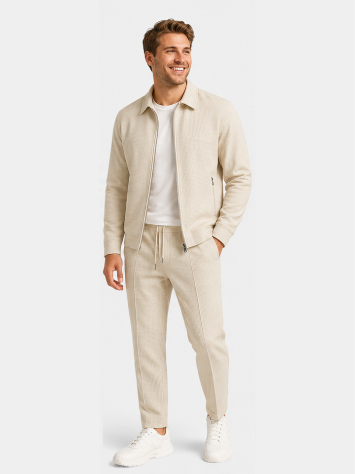 Men’s Slim-Fit Smart Jacket & Trouser Set