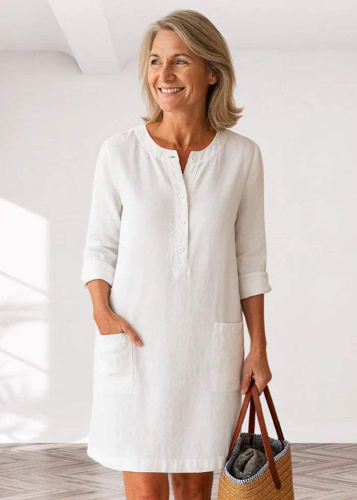 EVI | Casual women's dress with a relaxed fit and timeless look for everyday wear