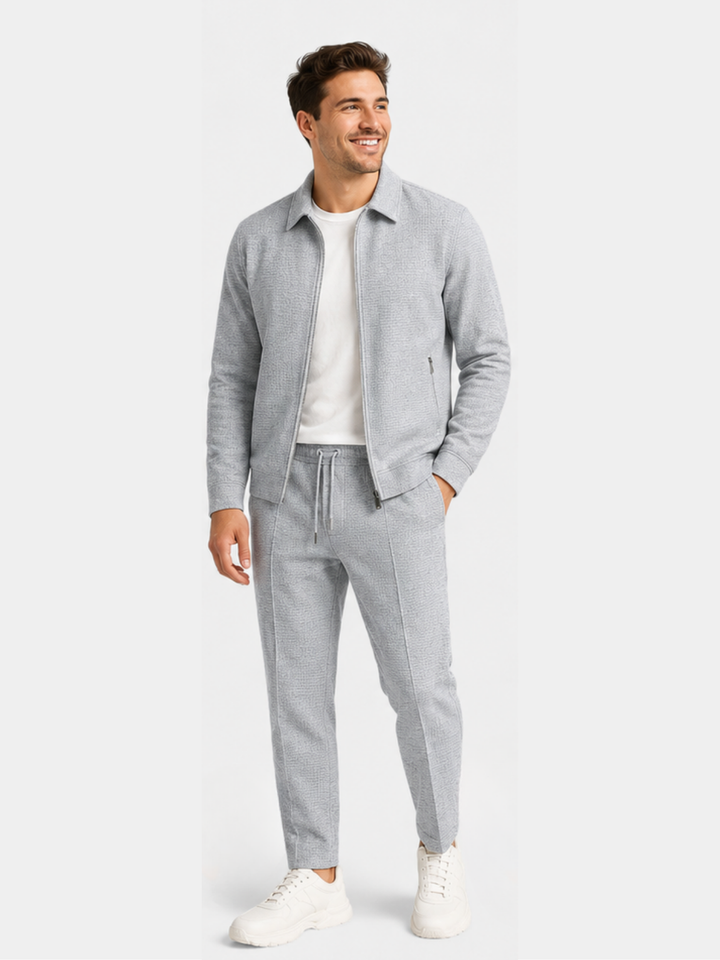 Men’s Slim-Fit Smart Jacket & Trouser Set