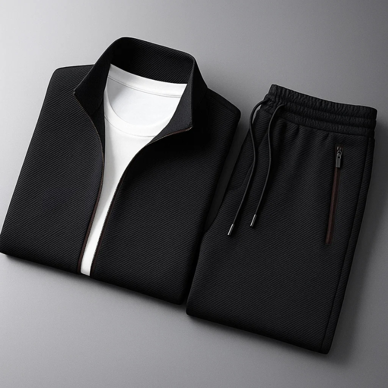 Men’s Zip-Up Tracksuit Set