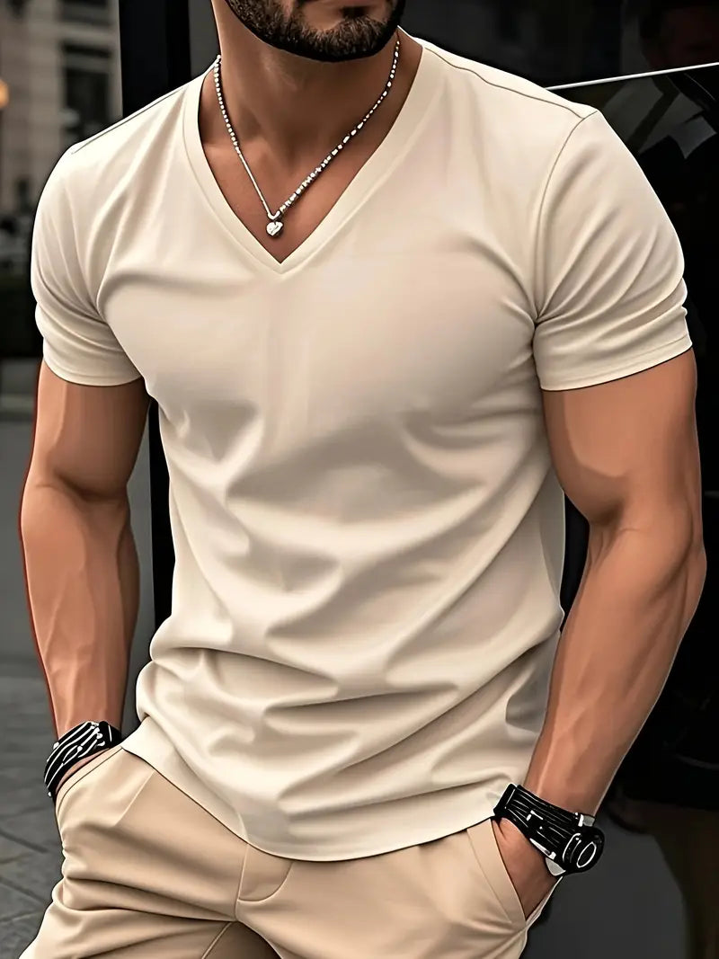 Men’s Slim-Fit V-Neck T-Shirt