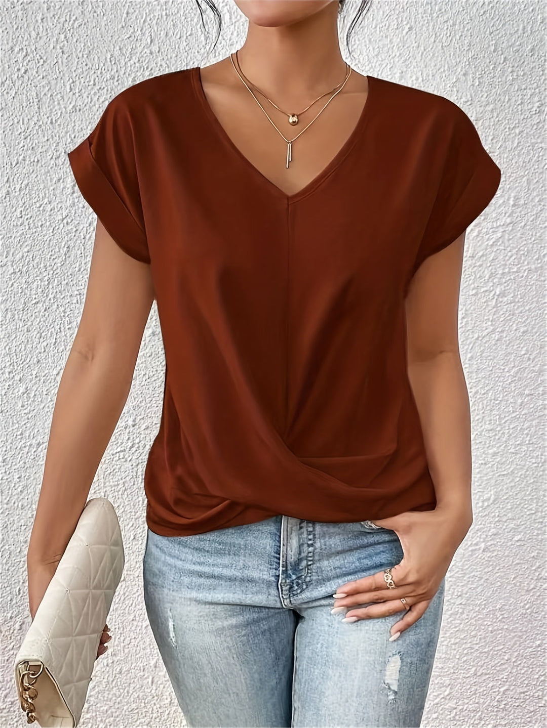 Women’s Casual Sweetheart-Neck T-Shirt