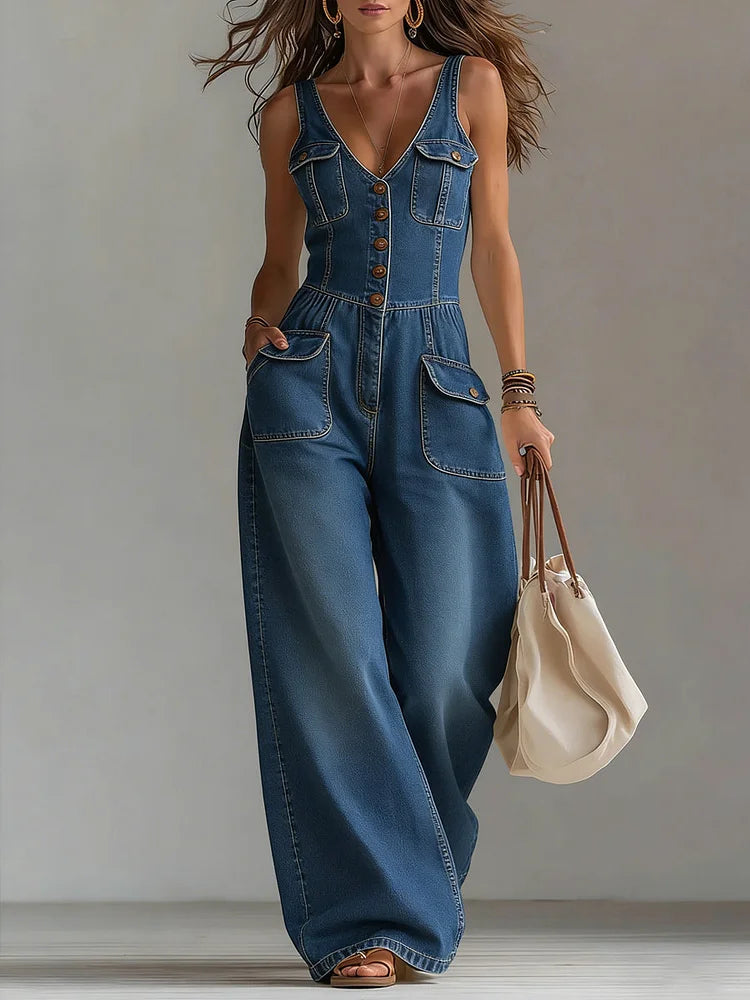 Sophie | Relaxed Wide-Leg Jumpsuit