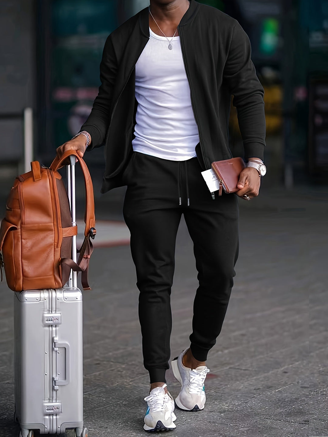 Men’s Relaxed Zip Jacket & Jogger Set