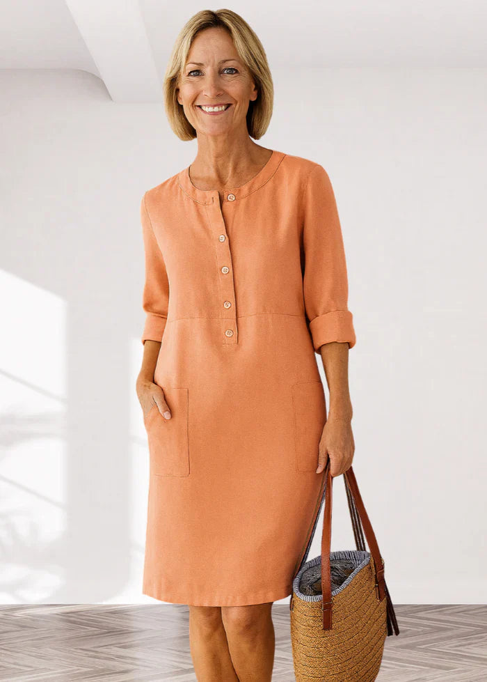 EVI | Casual women's dress with a relaxed fit and timeless look for everyday wear