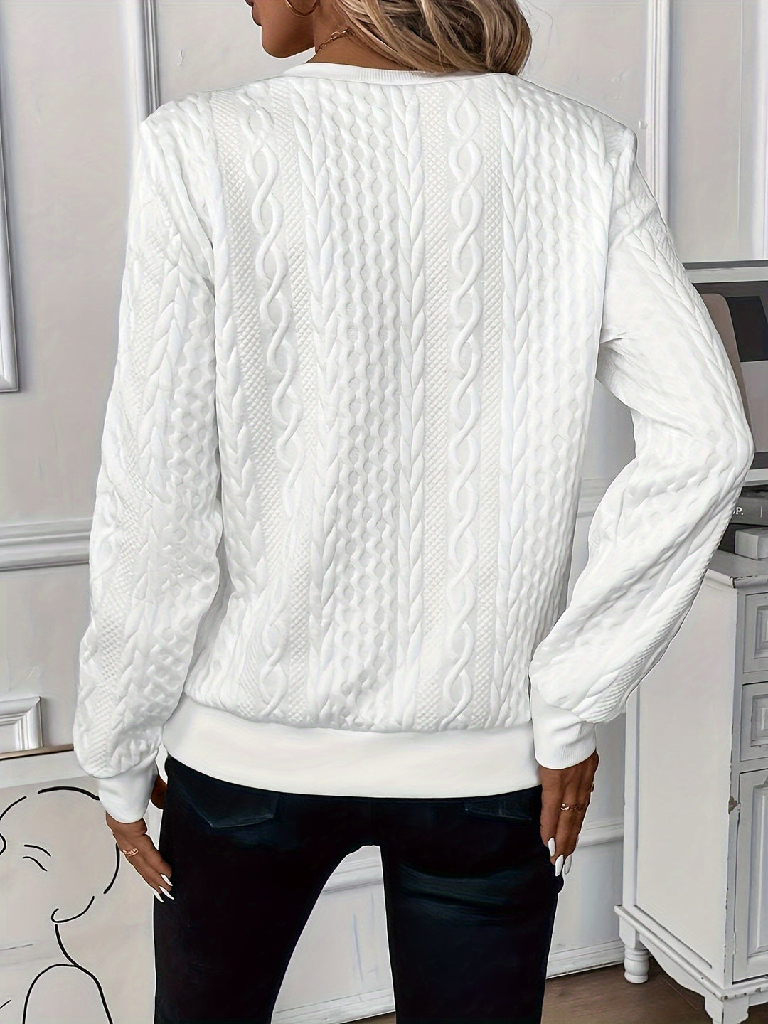 Women’s Cable-Knit Half-Zip Jumper