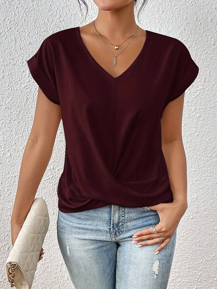 Women’s Casual Sweetheart-Neck T-Shirt