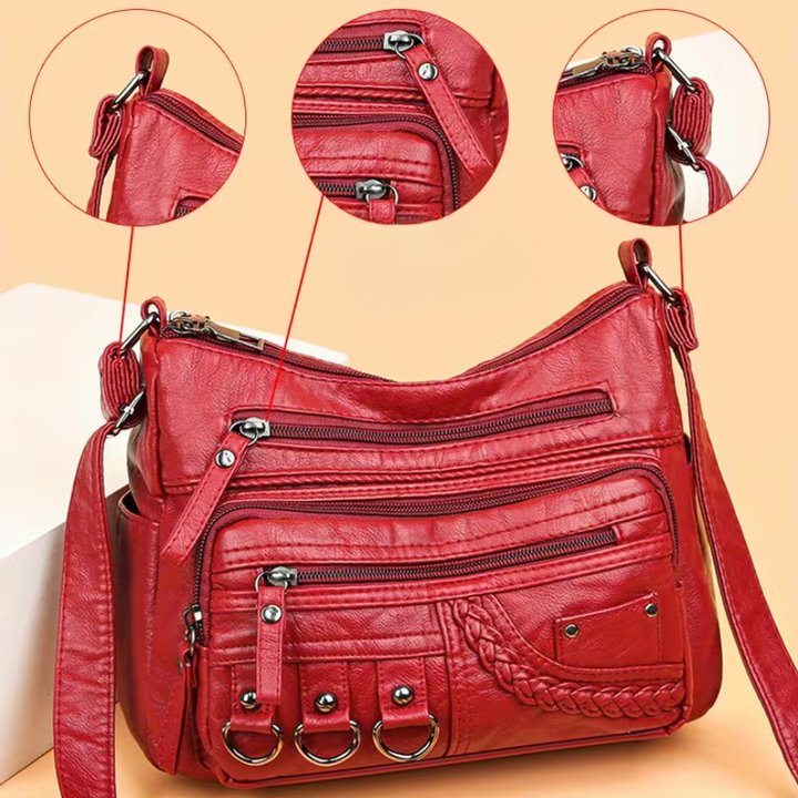 Elara | Everything in, nothing forgotten — Spacious Leather Shoulder Bag