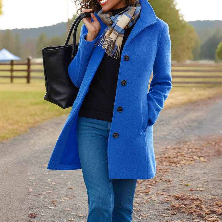 Women’s Single-Breasted Longline Coat