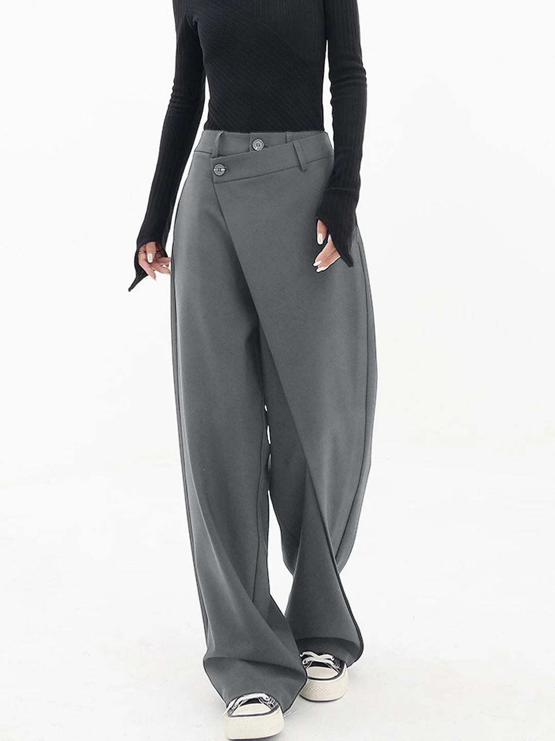 Women’s Asymmetric Wide-Leg Trousers