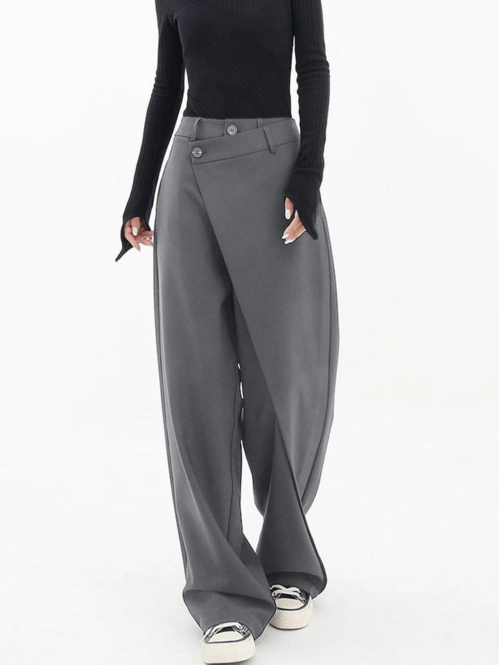 Women’s Asymmetric Wide-Leg Trousers