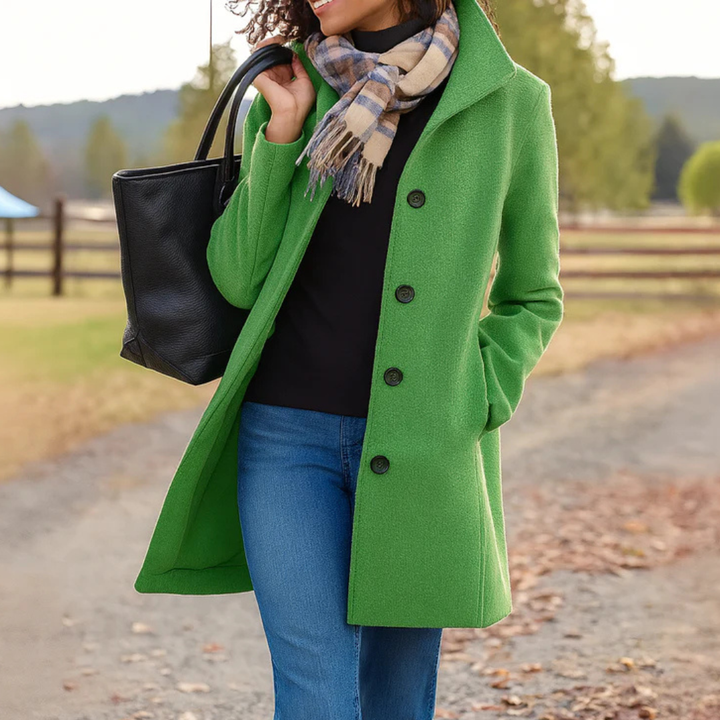 Women’s Single-Breasted Longline Coat