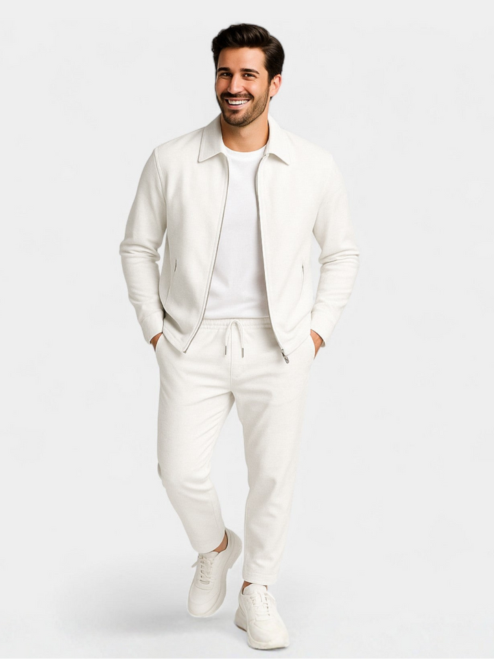 Men’s Slim-Fit Smart Jacket & Trouser Set
