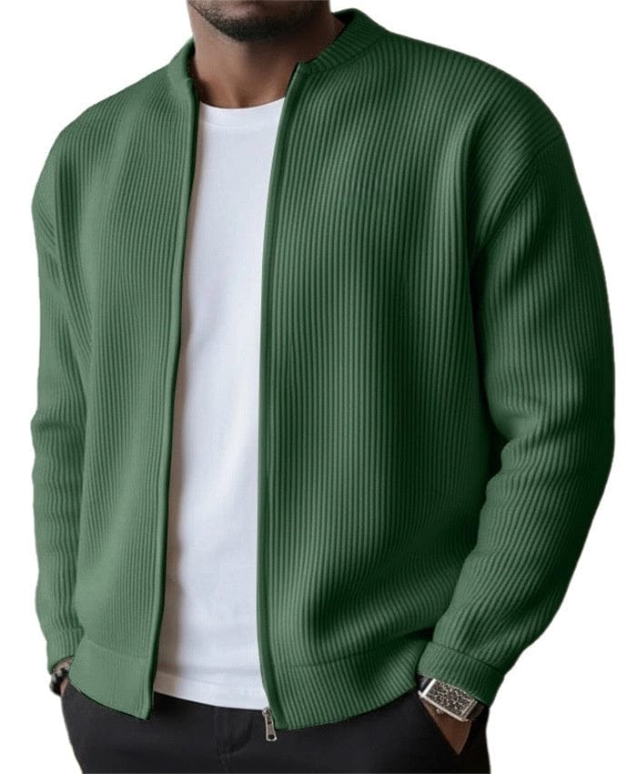 Men’s Ribbed Zip-Up Cardigan
