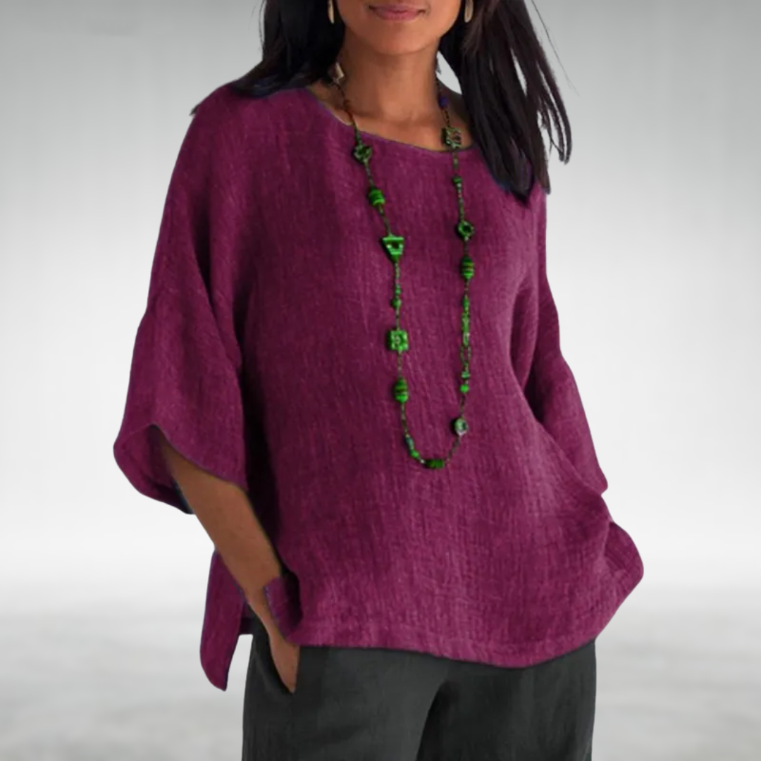 Women’s Relaxed-Fit Boat-Neck Tunic
