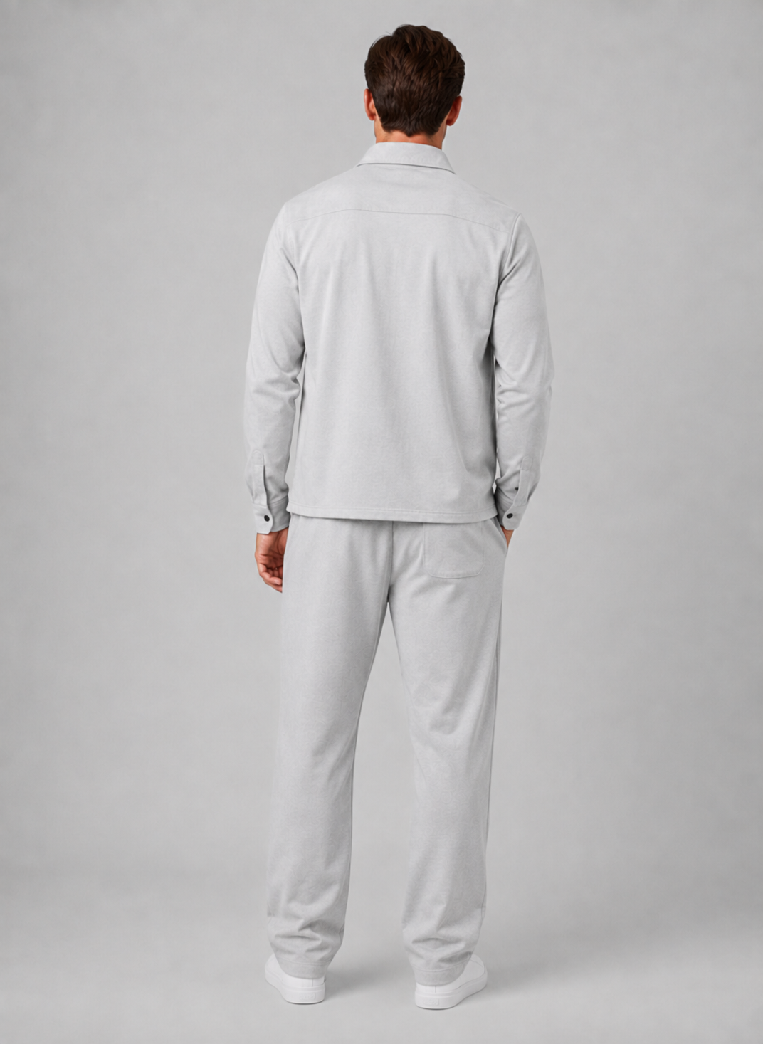 Men’s Smart-Casual Overshirt & Trouser Set